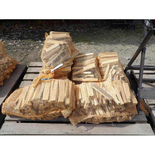 78 - Six bags of kindling wood