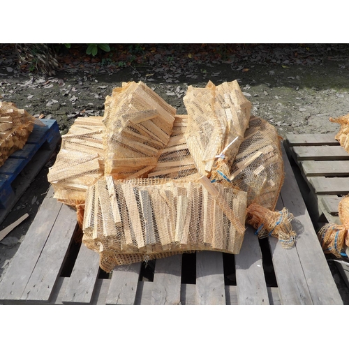 79 - Six bags of kindling wood