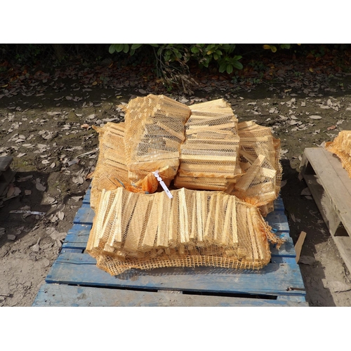 80 - Six bags of kindling wood