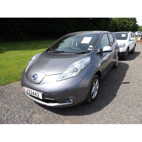 1 - A 2015 Nissan Leaf Tekna five door hatchback J122442 (electric/automatic), odometer reading 39,700 m... 