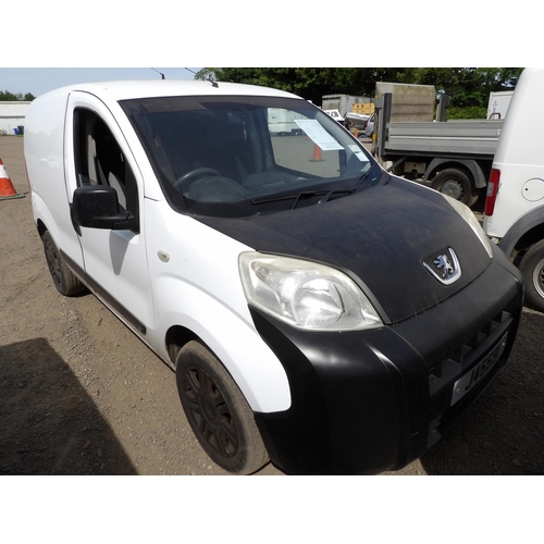 11 - A 2012 Peugeot Bipper S 1.2 HDi panel van J45591 (diesel/manual), odometer reading 71,091 miles