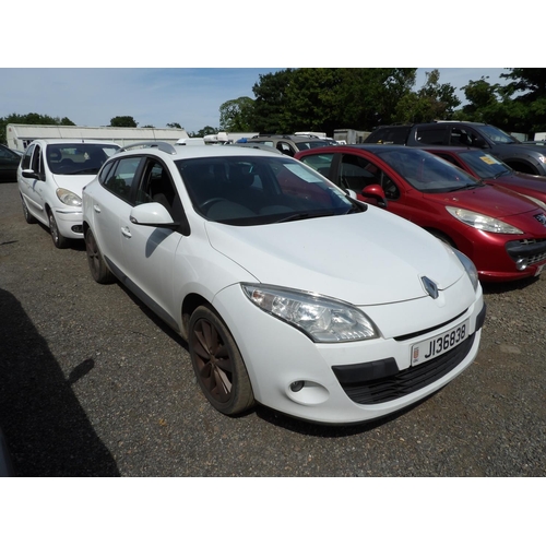 3 - A 2011 Renault Megane Expression VVT 1.6 estate J136838 (petrol/manual), odometer reading 64,253 mil... 