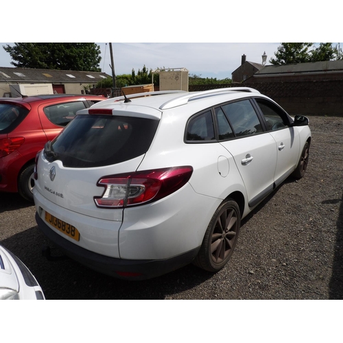 3 - A 2011 Renault Megane Expression VVT 1.6 estate J136838 (petrol/manual), odometer reading 64,253 mil... 