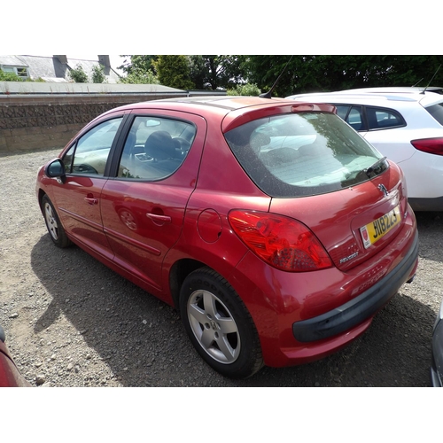 5 - A 2008 Peugeot 207 SE VTi 1.4 five door hatchback J118223 (petrol/manual), odometer reading 38,947 m... 