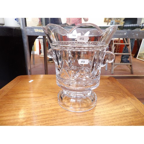 388 - A Bohemian crystal champagne bucket