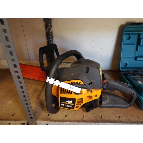 138 - A McCulloch Max 7-38 petrol chainsaw