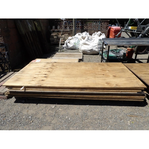 42 - Twelve sheets of shuttering ply