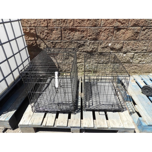 50 - Two collapsible pet travelling cages