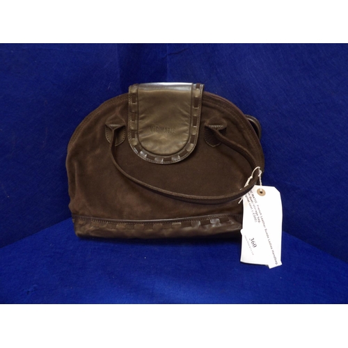 360 - A French leather and suede handbag by Vic Matie