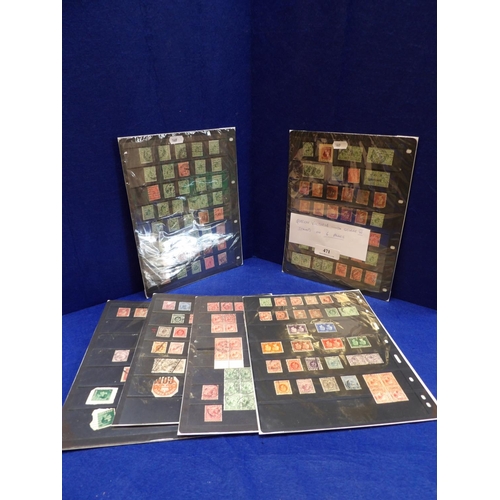 471 - Six sheets of Queen Victoria and King George VI stamps