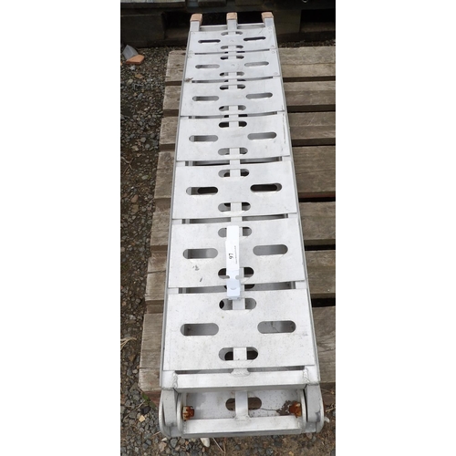 97 - An aluminium folding loading ramp