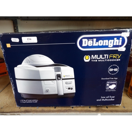 154 - A Delonghi multi fry low oil fryer and multi cooker - new