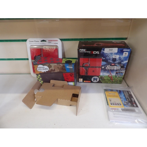 242 - A new Nintendo 3 DS games console and accessories - new
