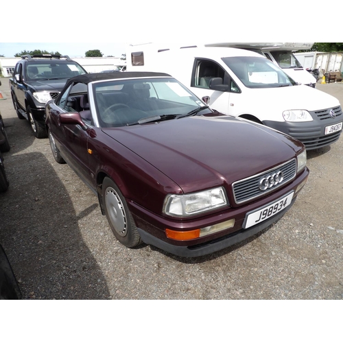 16 - A 1993 Audi Cabriolet 2.0 E convertible J98934 (petrol/manual), odometer reading 27,498 miles only