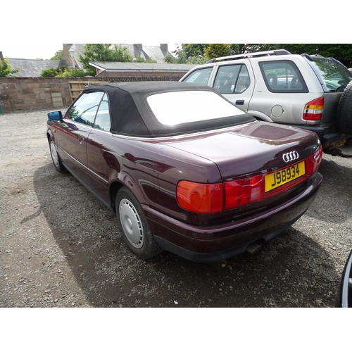 16 - A 1993 Audi Cabriolet 2.0 E convertible J98934 (petrol/manual), odometer reading 27,498 miles only