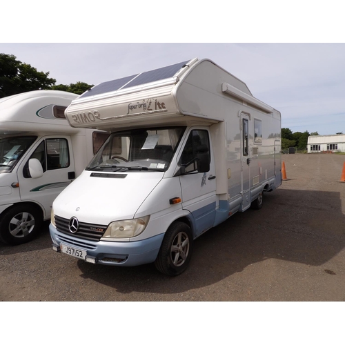 21 - A 2002 Mercedes Sprinter 2.8 CDi motorhome J97152 (diesel/automatic), odometer reading 57,666 miles