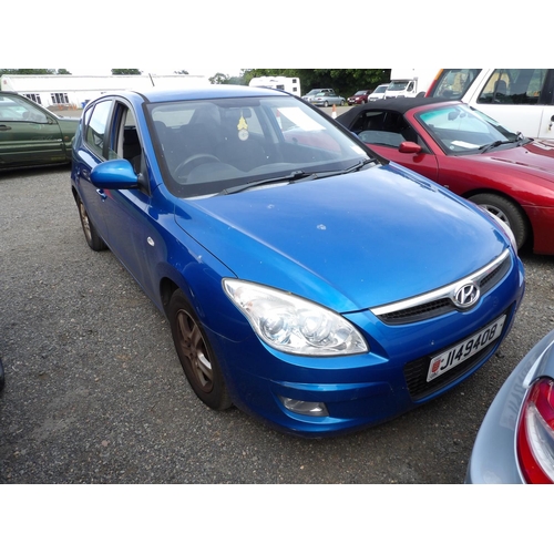 7 - A 2008 Hyundai i30 Comfort 1.6 three door hatchback J149408 (petrol/manual), odometer reading 34,529... 