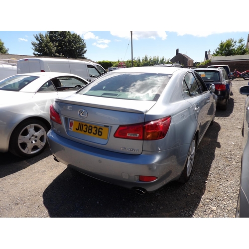 13 - A 2007 Lexus IS 250 SE 2.5 four door saloon J113836 (petrol/manual), odometer reading 76,047 miles