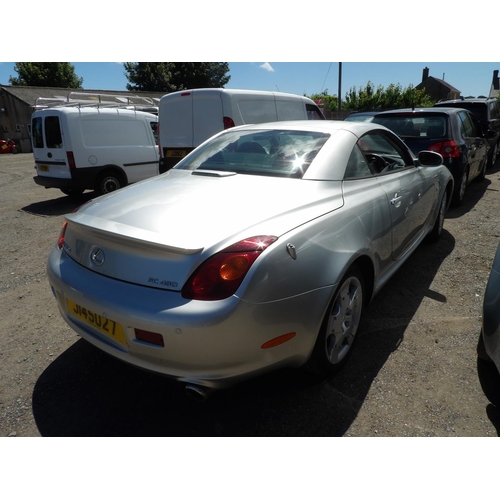 16 - A 2004 Lexus SC 430 convertible J145027 (petrol/automatic), odometer reading 65,265 miles