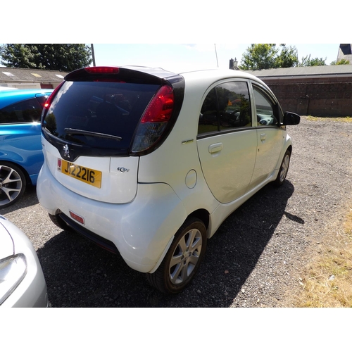 5 - A 2012 Peugeot Ion five door hatchback J122216 (full electric/), odometer reading 29,770 miles only ... 