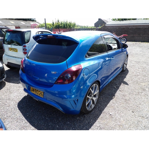 8 - A 2009 Vauxhall Corsa VXR 1.6 three door hatchback J49026 (petrol/manual), odometer reading 61,665 m... 