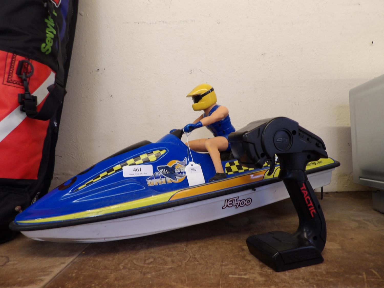A Wave Shark remote control jet ski