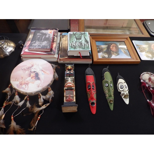 281 - A collection of Native American artefacts and literature