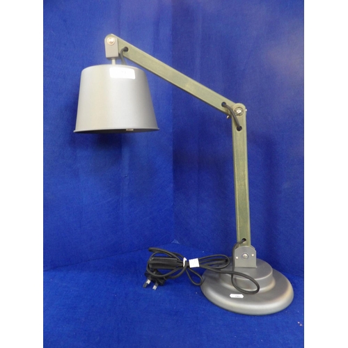 284 - A dar angle poise desk lamp in the Modernist style