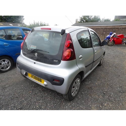 4 - A 2013 Peugeot 107 Active 1.0 five door hatchback J138188 (petrol/manual), odometer reading 16,952 m... 