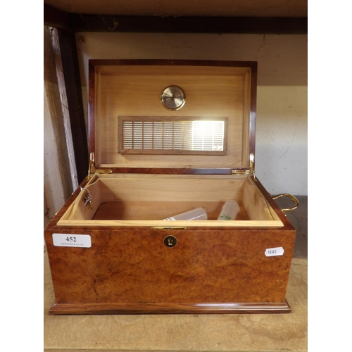 452 - A dome trunk humidor