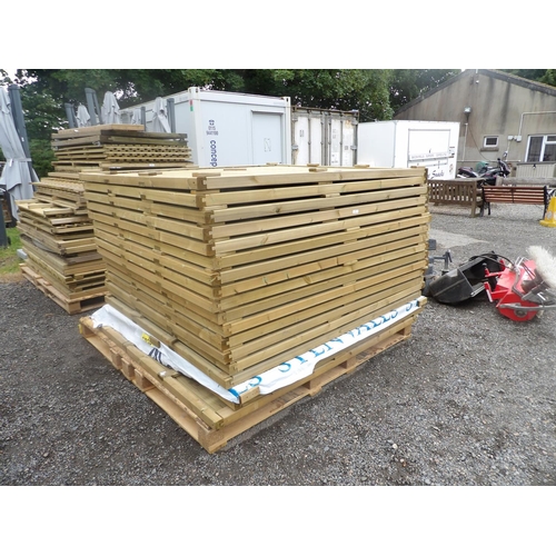 37 - Eighteen Jacksons tongue and groove fencing panels - new
Size 72 inches high x 65 inches wide