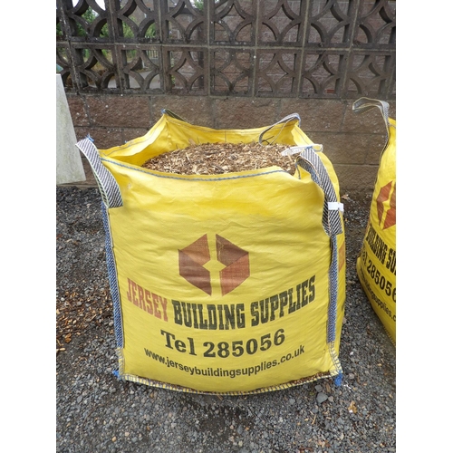 43 - A bulk bag of mature wood chip