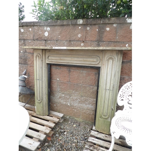 48 - A pine fire surround