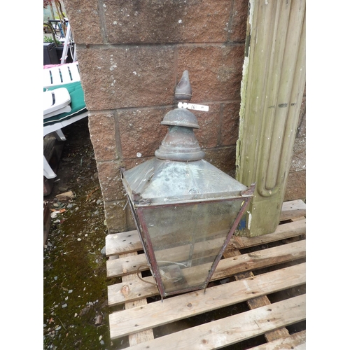 49 - A copper street light lantern