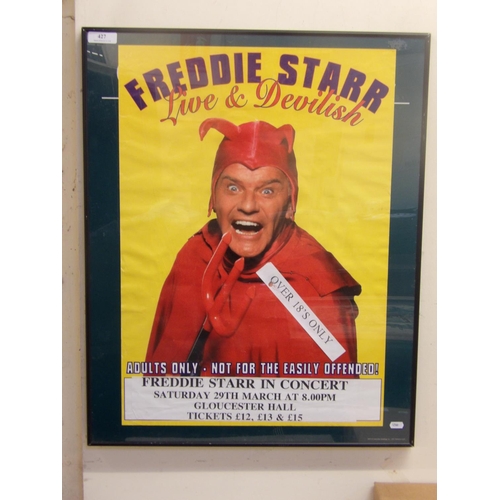 427 - A Freddie Starr in Concert at the Gloucester Hall Jersey poster