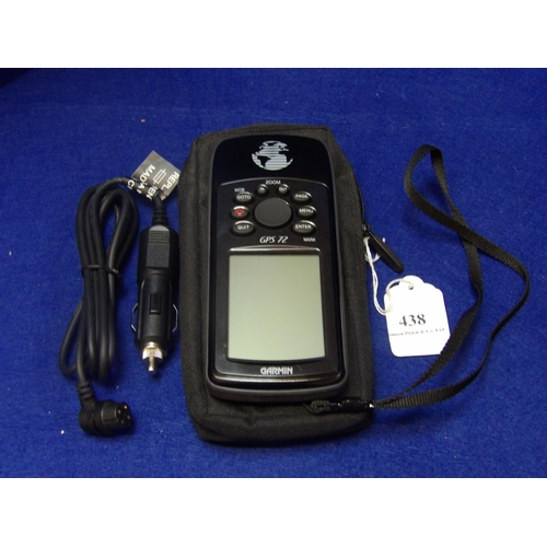 438 - A Garmin GPS 72 hand held GPS