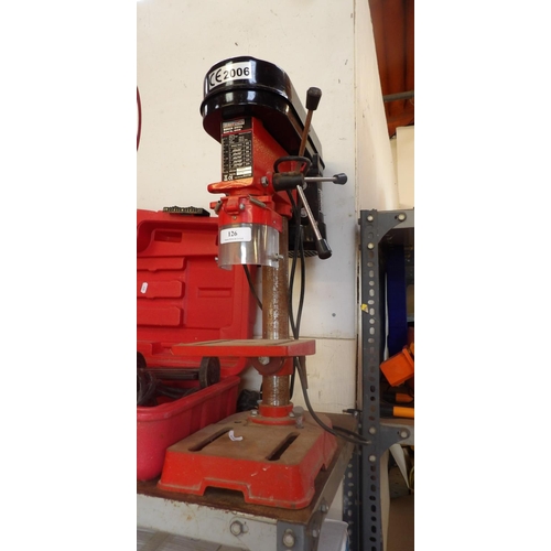 126 - A Sealey SDM30 bench mounted pillar drill