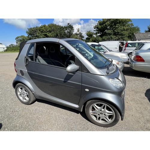 9 - A 2002 Smart Passion 0.6 convertible J70965 (petrol/automatic), odometer reading 62,866 miles  - ele... 