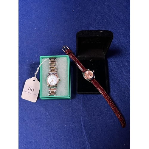 181 - A vintage Tudor Princess Oysterdate automatic wrist watch together with a Citizen Ecodrive wrist wat... 