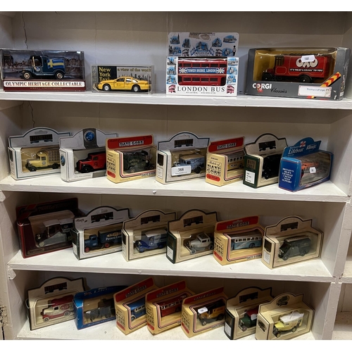 388 - A collection of boxed diecast model vehicles