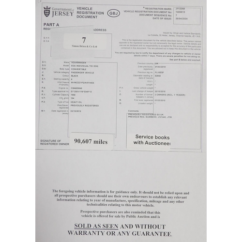 7 - A 2010 Volkswagen EOS Individual 2.0 TDi DSG convertible J112258 (diesel/automatic), odometer readin... 