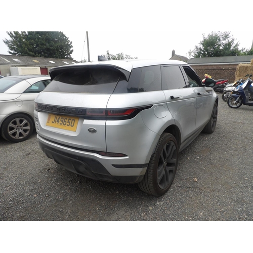 4 - A 2020 Range Rover Evoque P200 SE 2.0 SUV J149650 (petrol/automatic), odometer reading 18,470 miles ... 