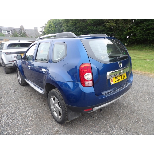 5 - A 2014 Dacia Duster Laureate 1.5 dCi SUV (4x2) J63734 (diesel/manual), odometer reading 69,470 miles... 