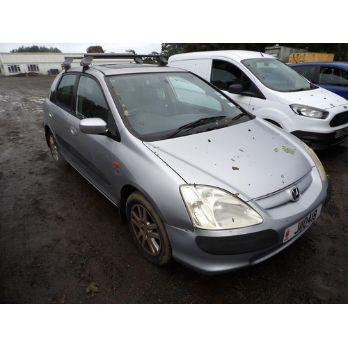 15 - A 2002 Honda Civic 1.6 I-VTEC five door hatchback J110419 (petrol/automatic), odometer reading 104,8... 