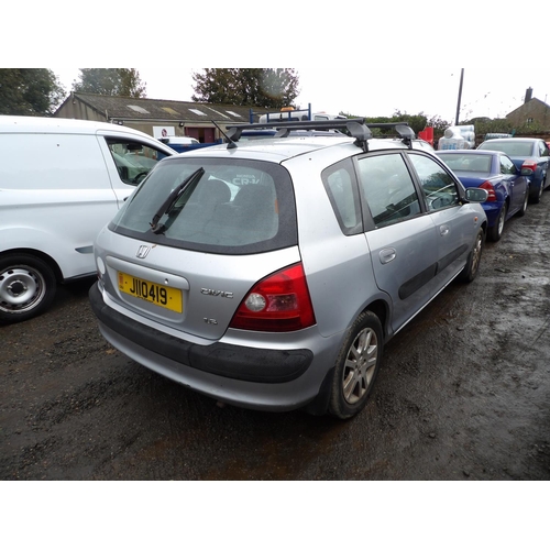 15 - A 2002 Honda Civic 1.6 I-VTEC five door hatchback J110419 (petrol/automatic), odometer reading 104,8... 