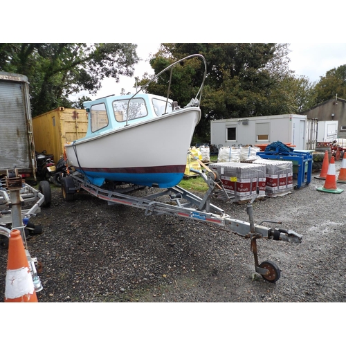 21 - A Plymouth Pilot 18' day boat 'Sandown' (no engine fitted) - TRAILER NOT INCLUDED IN SALE (includes ... 