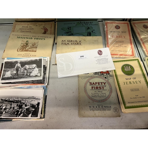 399 - Assorted local ephemera, cigarette and souvenir cards etc.