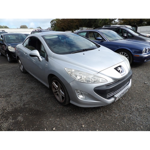 11 - A 2009 Peugeot 308 SE 1.6 coupe convertible J129229 (petrol/automatic), odometer reading 62,942 mile... 