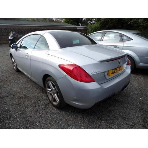 11 - A 2009 Peugeot 308 SE 1.6 coupe convertible J129229 (petrol/automatic), odometer reading 62,942 mile... 