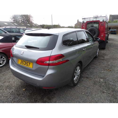 7 - A 2014 Peugeot 308 SW Active 1.6 HDi estate J153157 (diesel/manual), odometer reading 25,792 miles